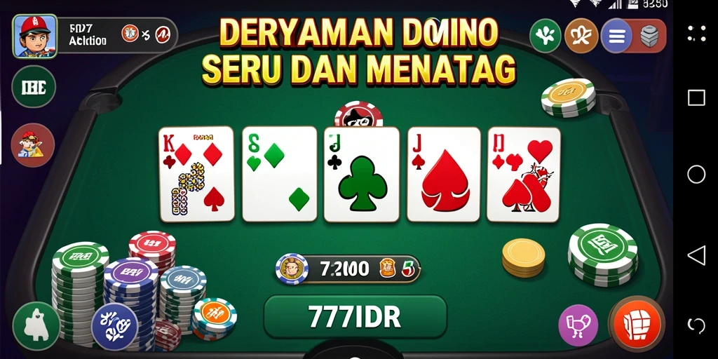 Tampilan gameplay Domino di 777IDR yang mengasyikkan.