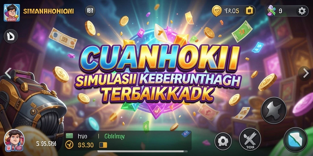 Tangkapan layar gameplay CUANHOKI menunjukkan strategi dan keputusan investasi.