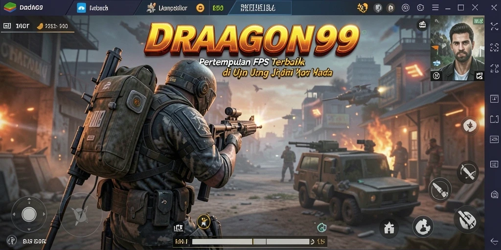 Gameplay seru DRAGON99 dengan pertarungan FPS yang mendebarkan.
