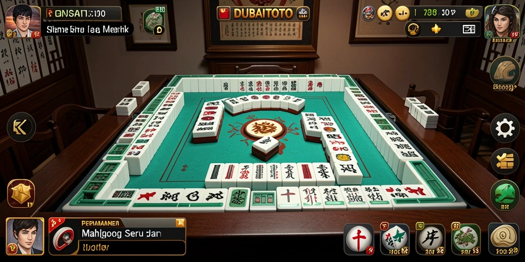 Tampilan gameplay Mahjong DUBAITOTO yang menarik dan menantang.