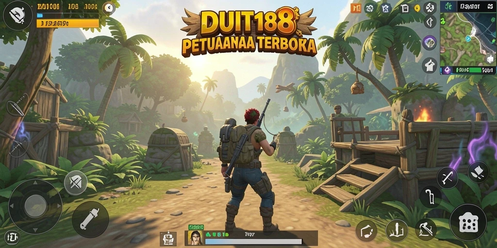 Screenshot gameplay DUIT188 yang menampilkan eksplorasi dunia Open World.