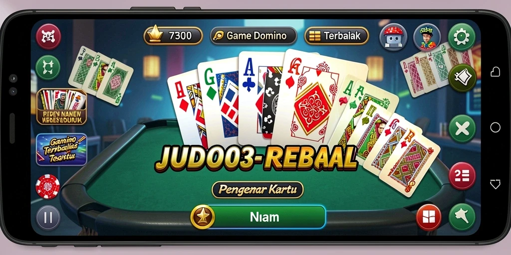 Screenshot gameplay JUDOL303 yang menampilkan suasana seru permainan domino.