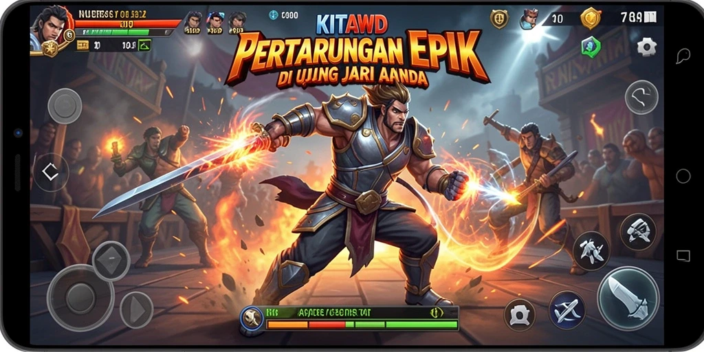 Gameplay seru dengan aksi pertarungan yang memukau di KITAWD.