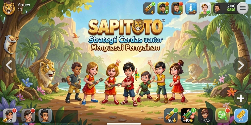 Tangkapan layar gameplay SAPITOTO yang menampilkan aksi strategi