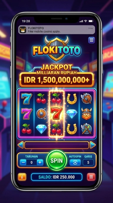 Tampilan antarmuka Flokitoto yang user-friendly.